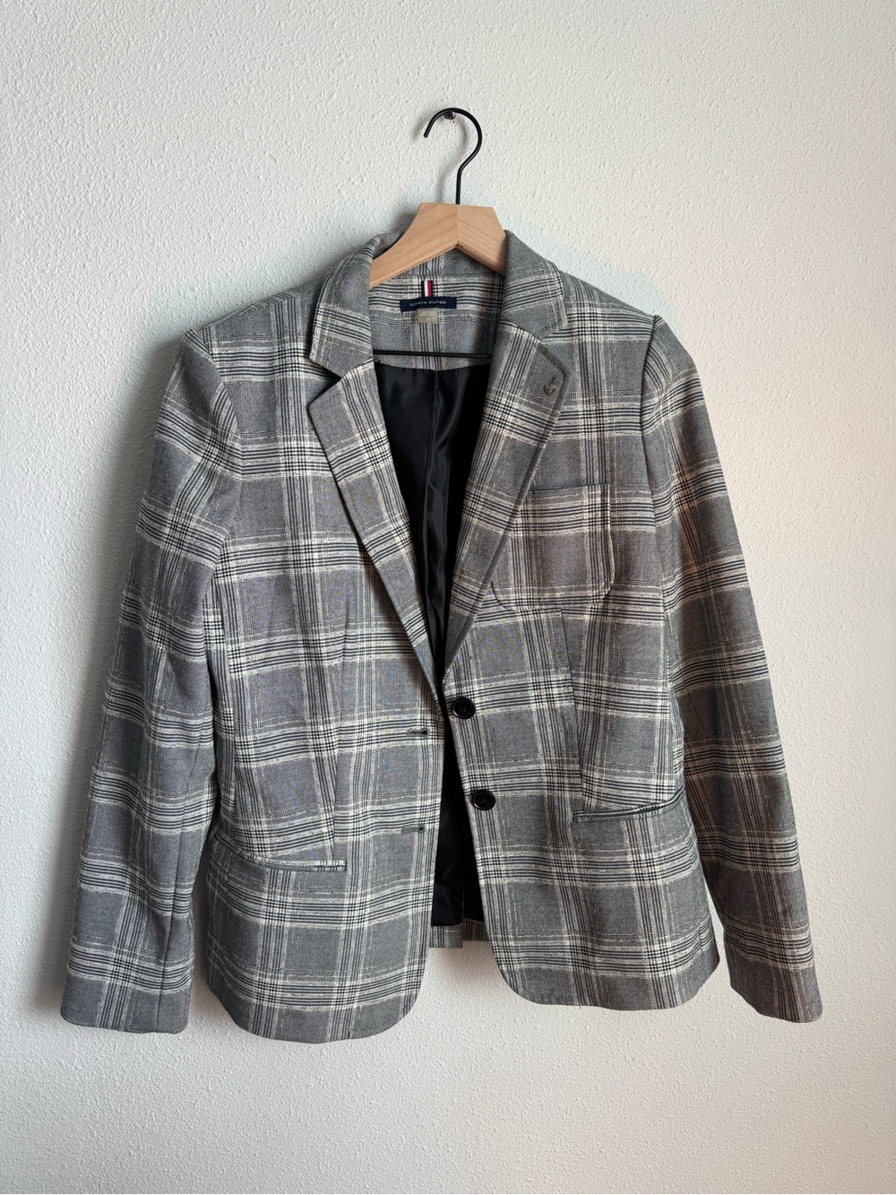 Tommy Hilfiger Gray Plaid Blazer